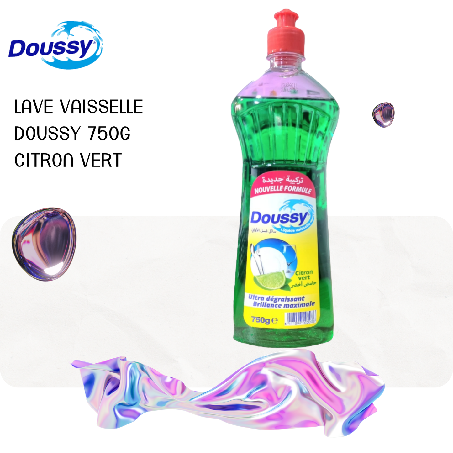 LAVE VAISSELLE DOUSSY 750G CITRON VERT