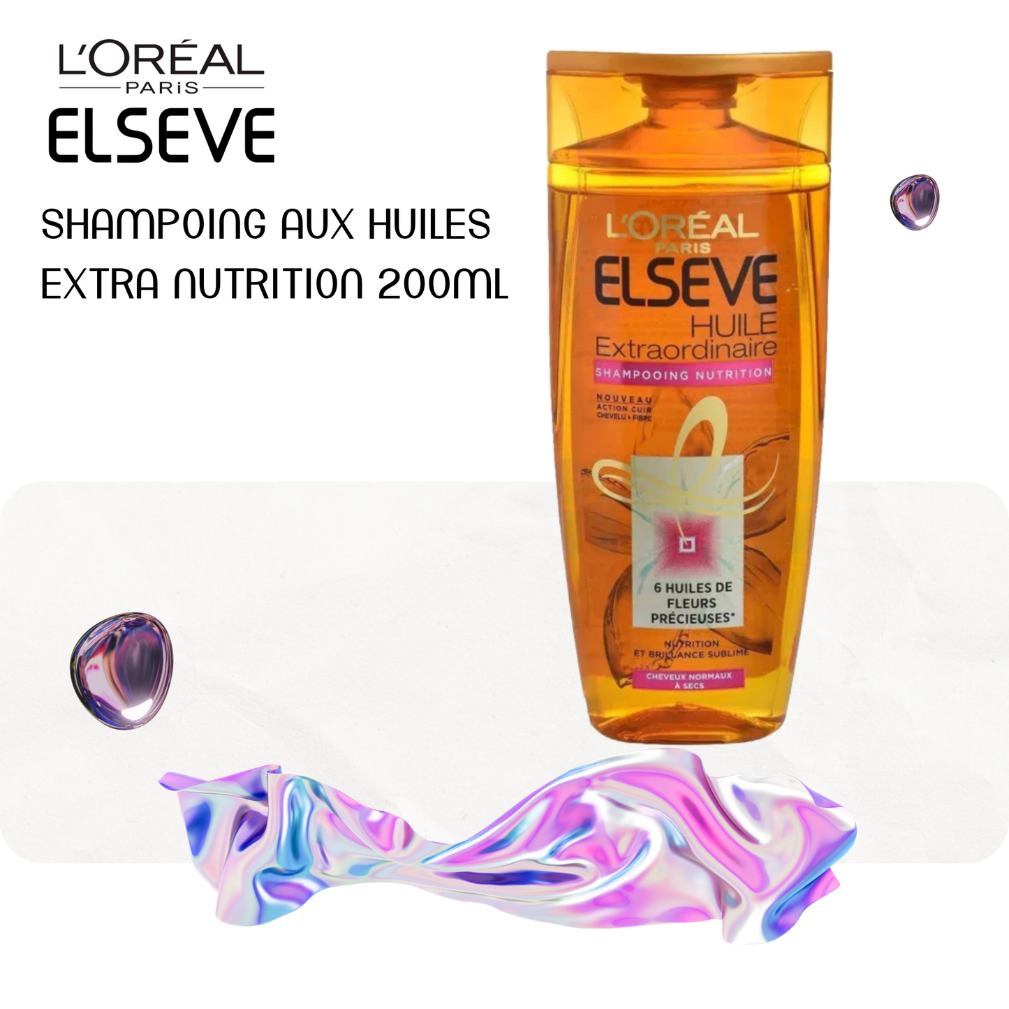 Shampoing aux huiles extra nutrition 200ml - ELSEVE