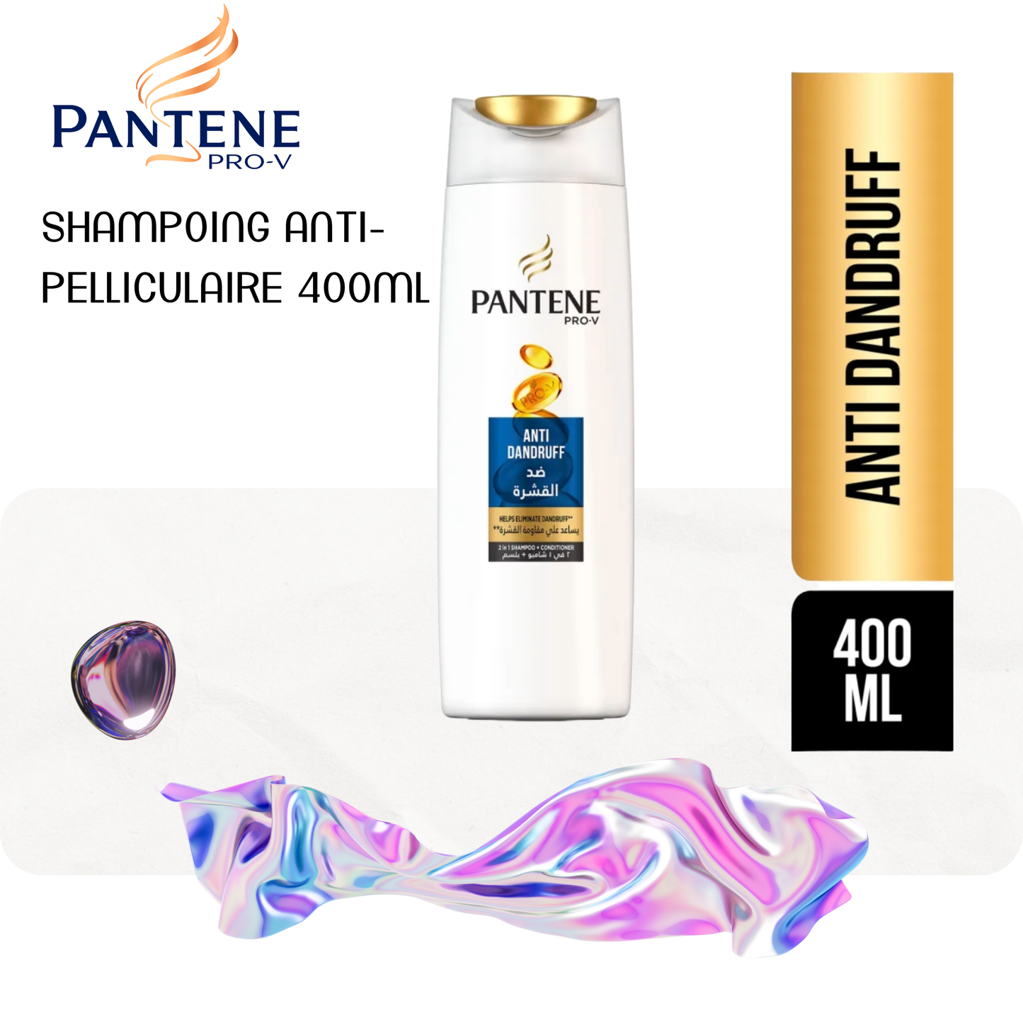 Shampoing anti-pelliculaire 400ml - PANTENE PRO-V