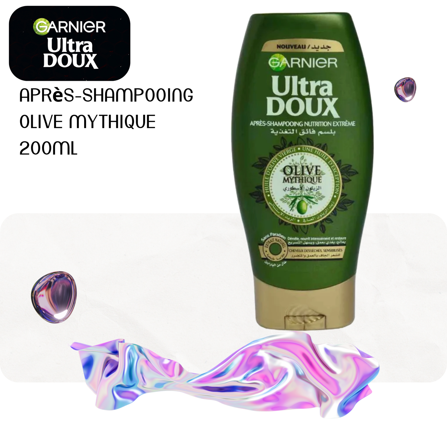 Après-Shampooing olive mythique 200ml - ULTRA DOUX