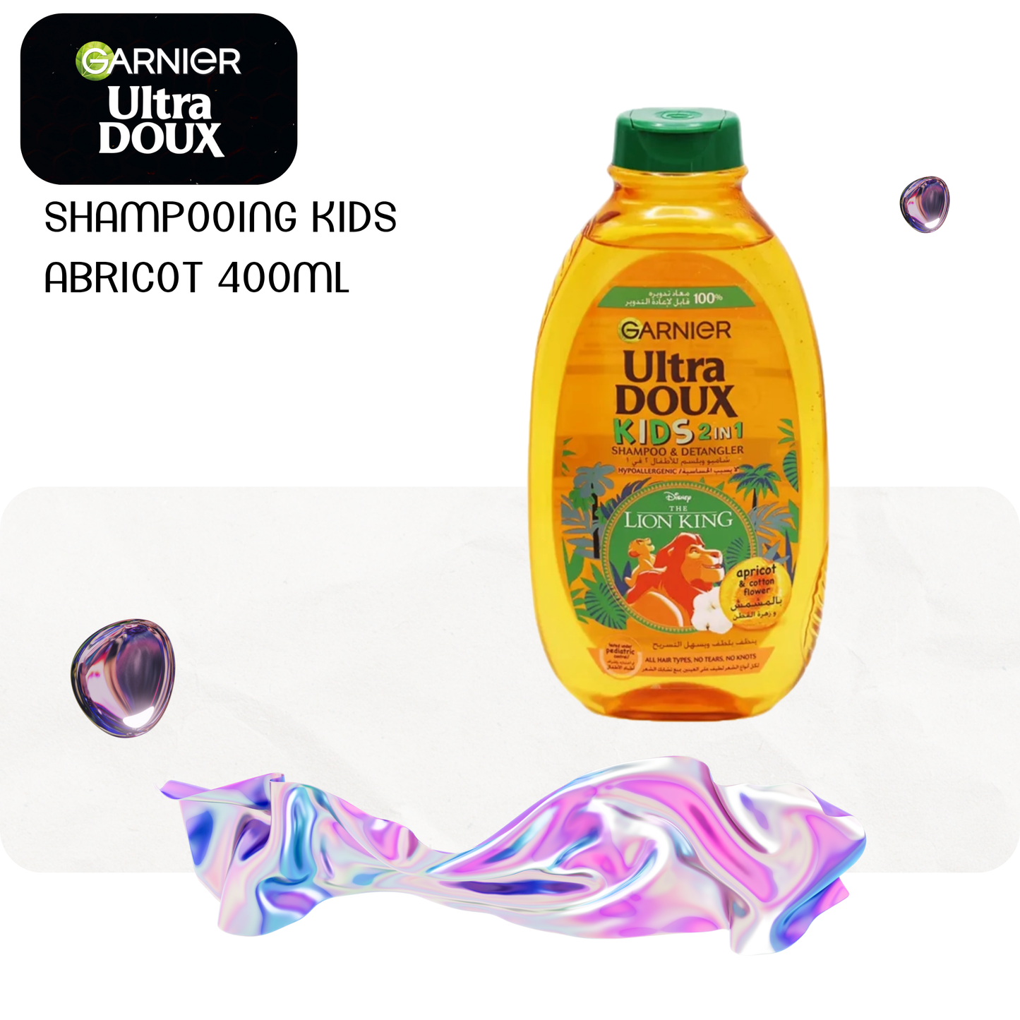 Shampooing kids abricot 400ml - ULTRA DOUX