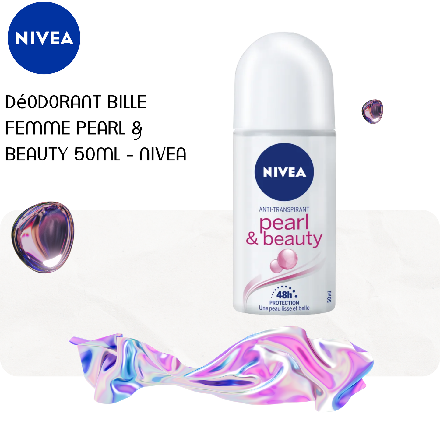Déodorant bille Femme Pearl & Beauty 50ml - NIVEA