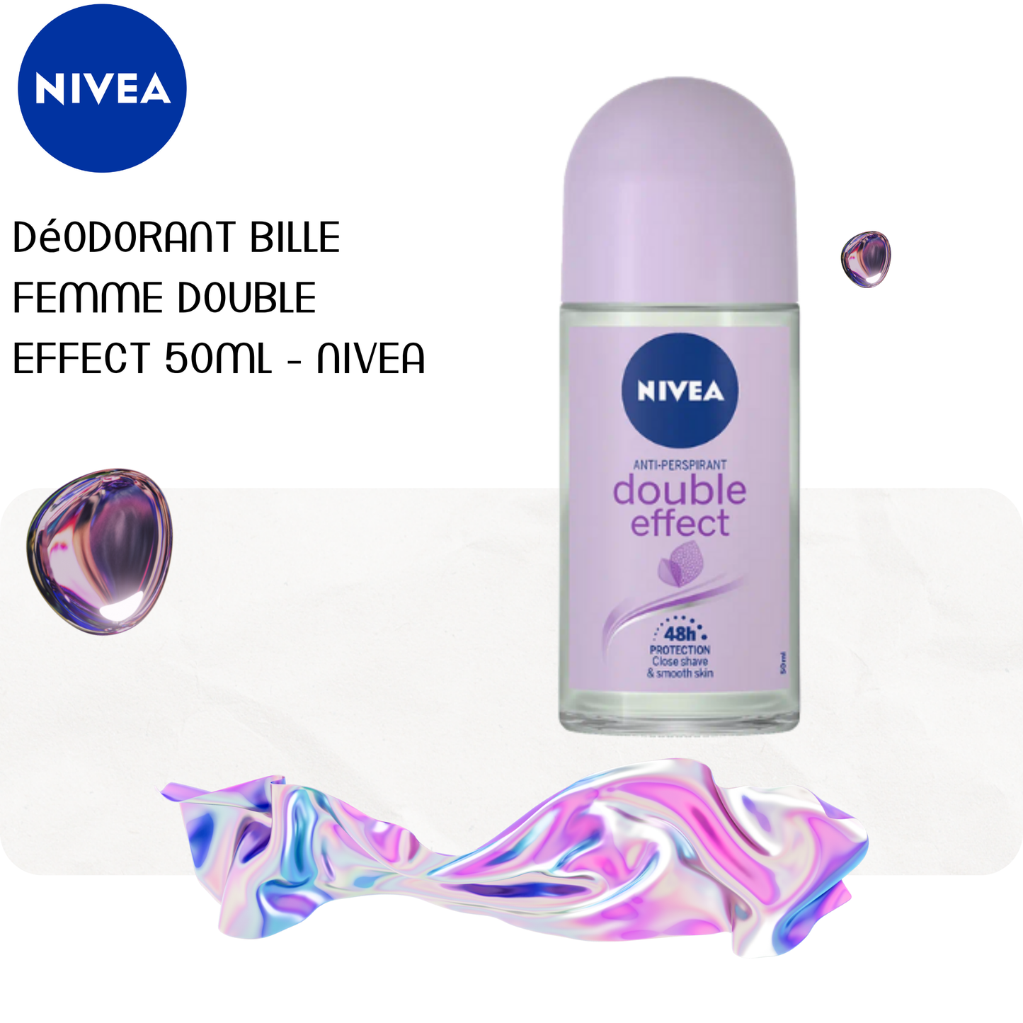 Déodorant bille Femme Double Effect 50ml - NIVEA