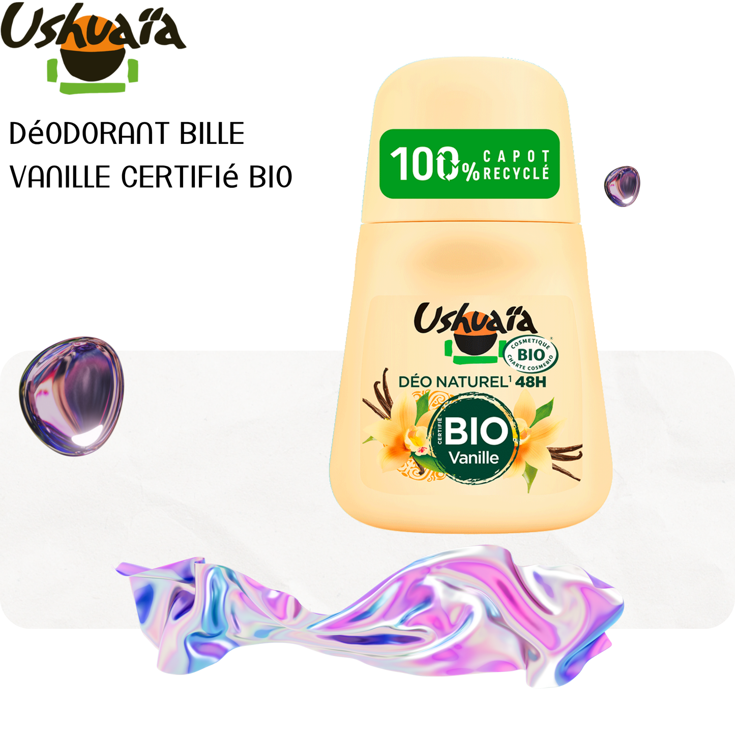 Déodorant Bille Vanille Certifié Bio - Ushuaia