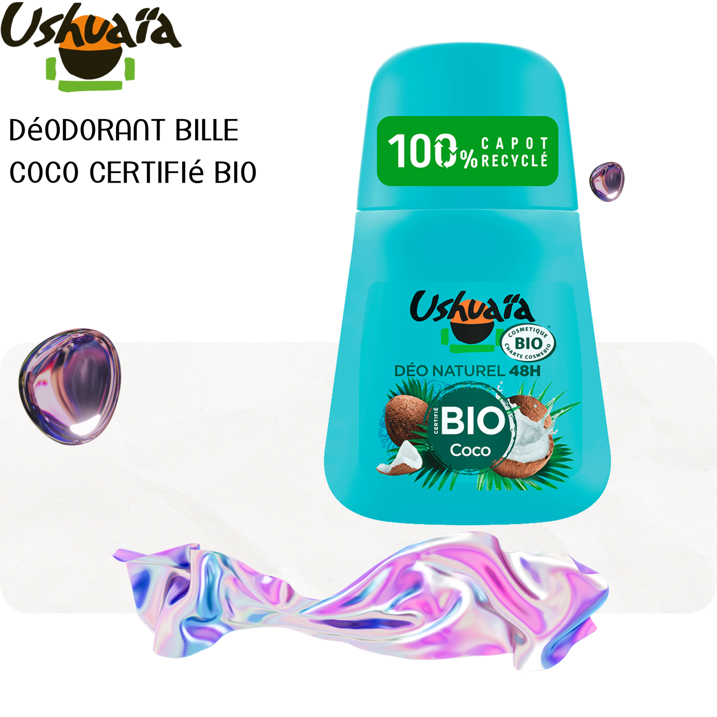 Déodorant Bille Coco Certifié Bio - Ushuaia