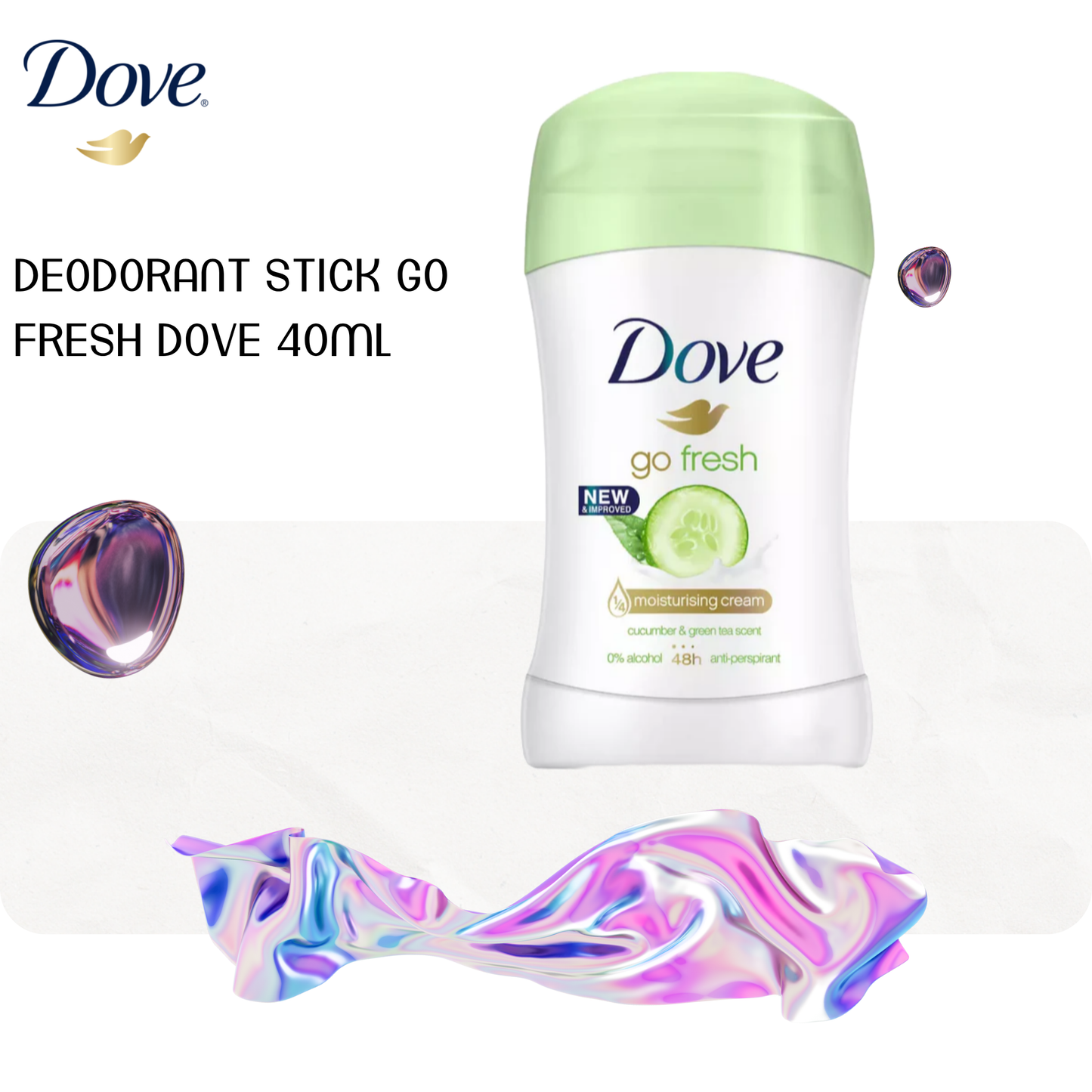 Deodorant Stick Go Fresh Dove 40ml