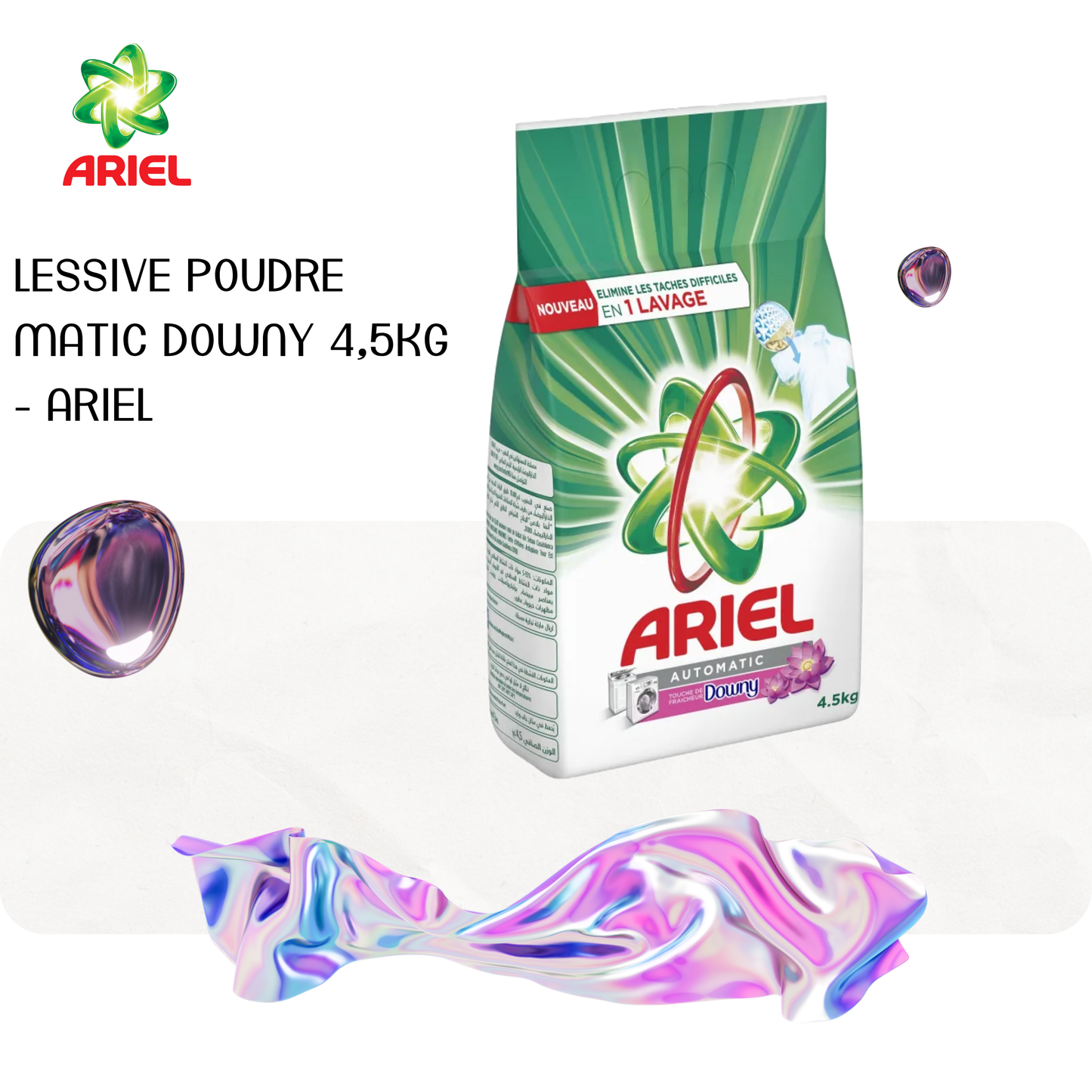 Lessive poudre Matic Downy 4,5Kg - ARIEL