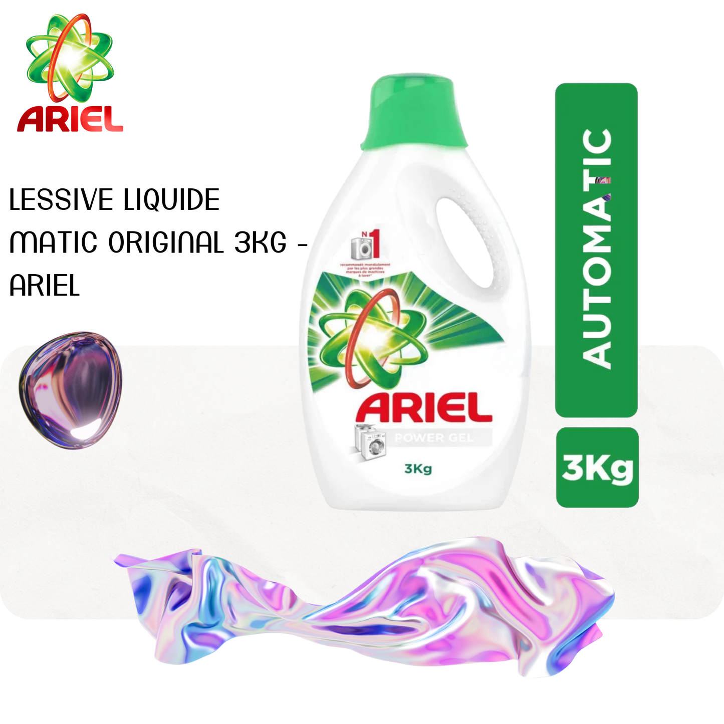 Lessive liquide Matic Original 3Kg - ARIEL