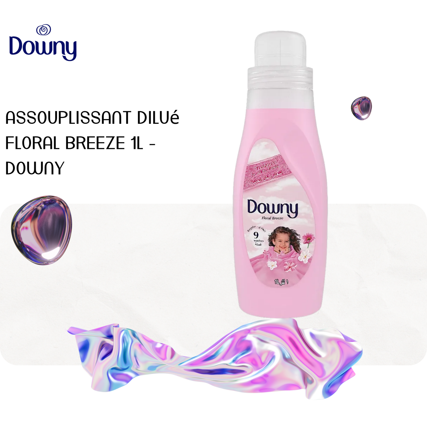 Assouplissant dilué Floral Breeze 1L - DOWNY