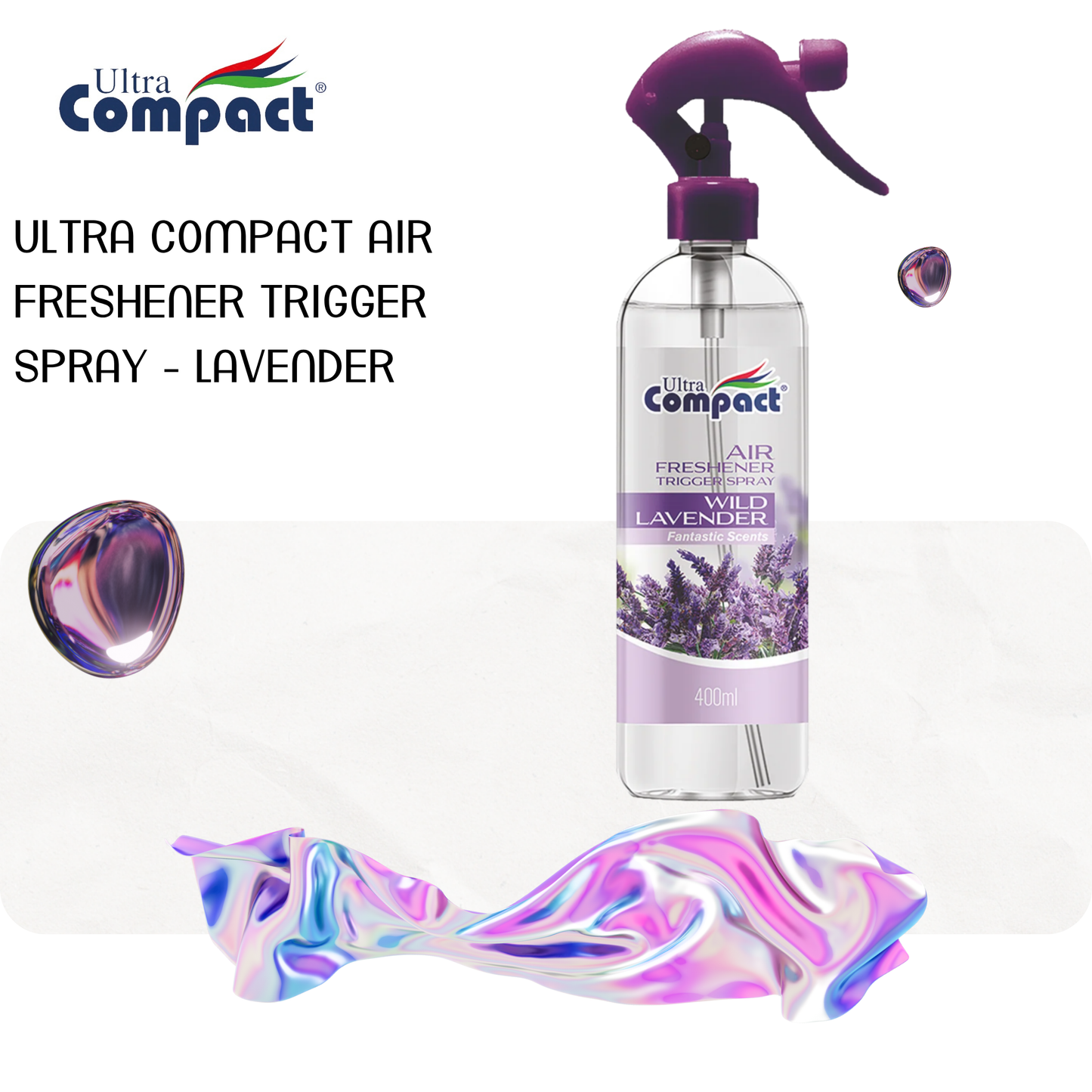 Ultra Compact Air Freshener Trigger Spray - Lavender