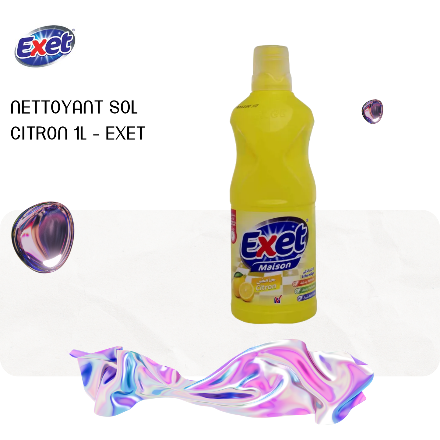 Nettoyant sol citron 1L - EXET