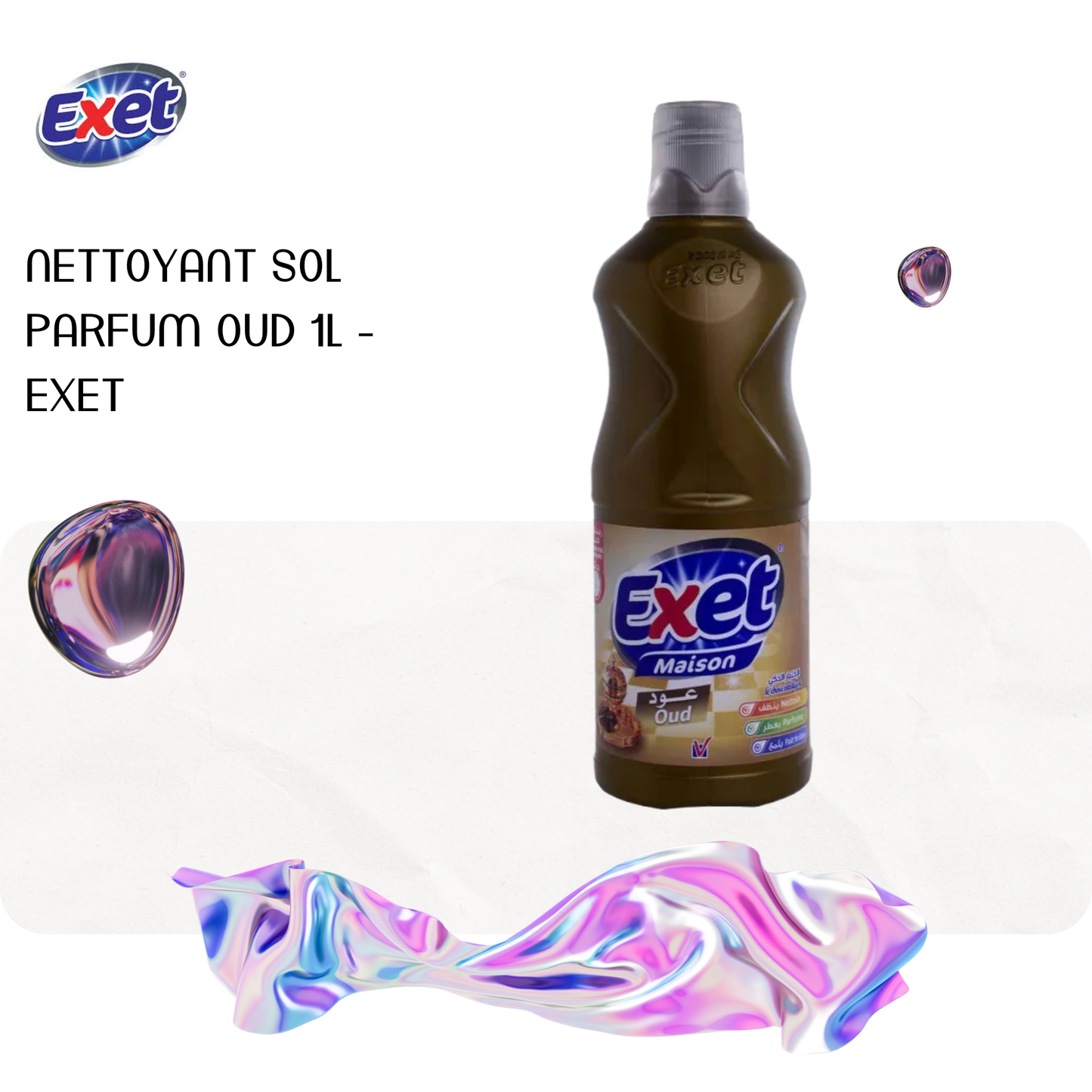 Nettoyant sol parfum oud 1L - EXET