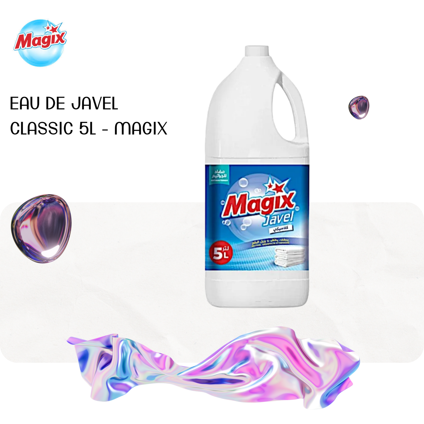 Eau de javel classic 5L - MAGIX