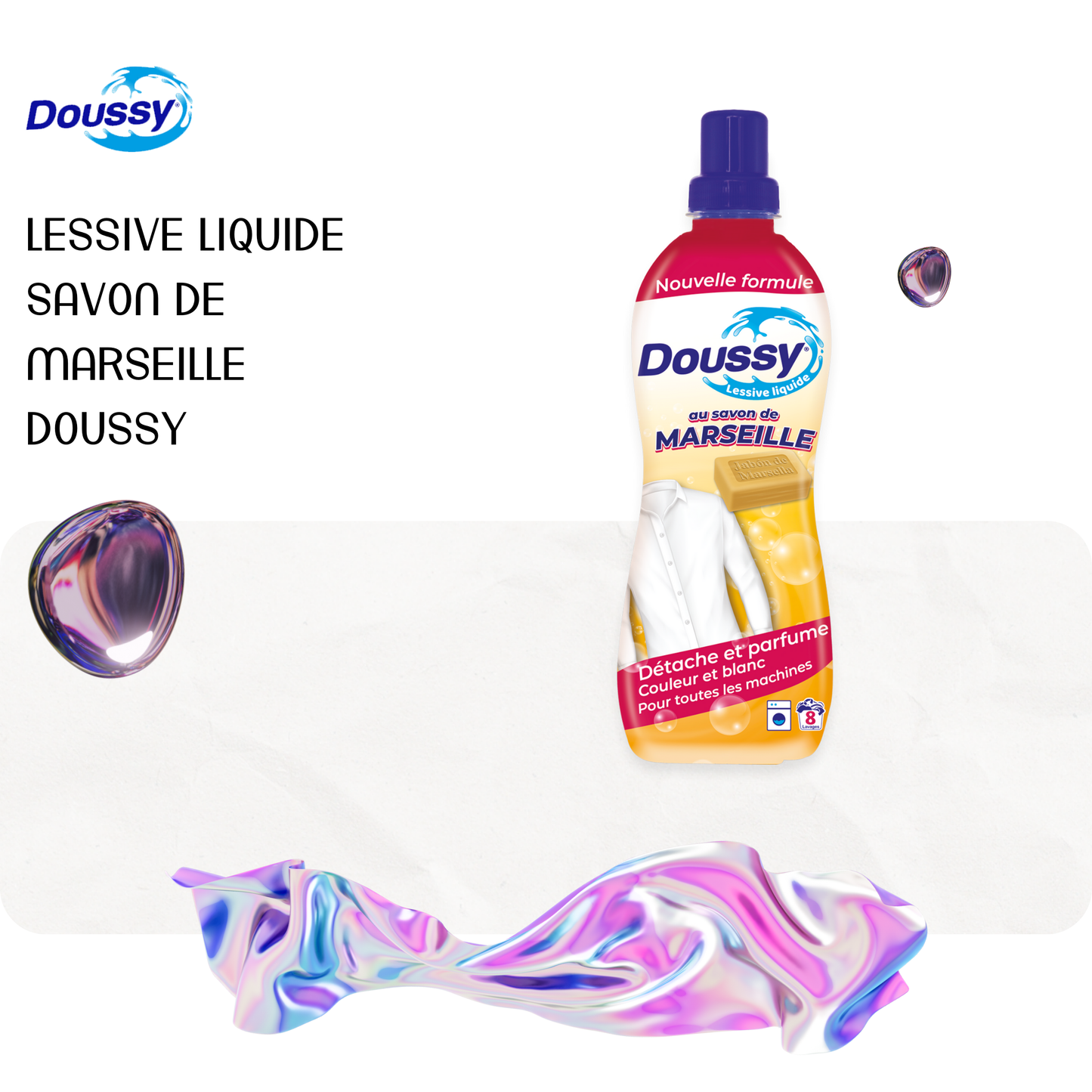 Lessive liquide savon de Marseille DOUSSY