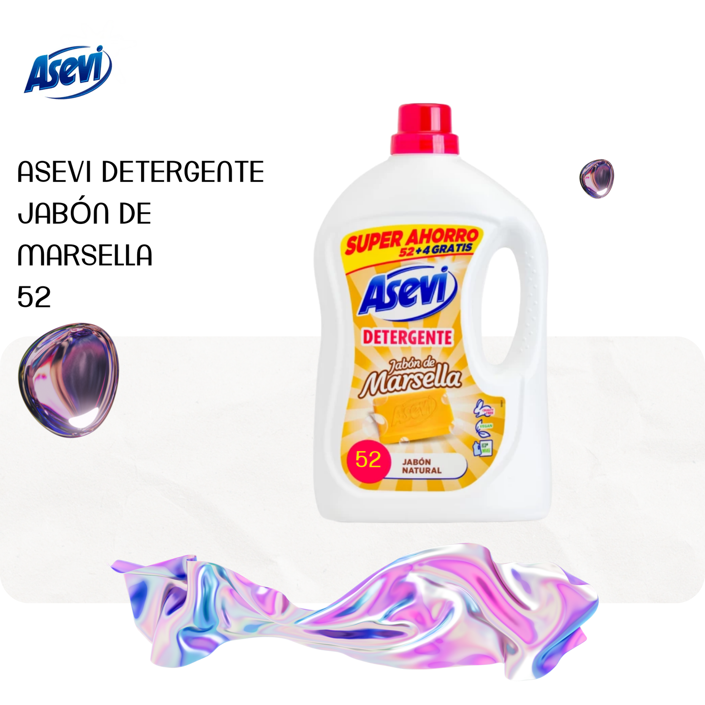 ASEVI DETERGENTE JABÓN DE MARSELLA 52