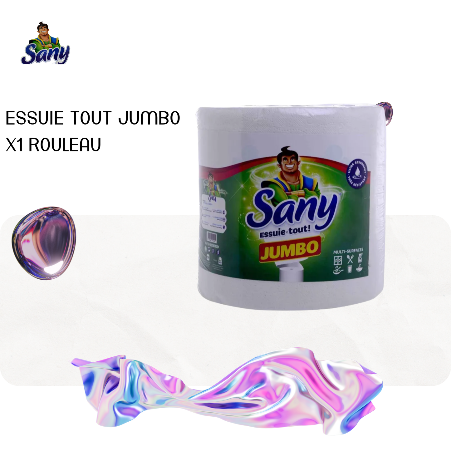 Essuie tout Jumbo x1 rouleau - SANY