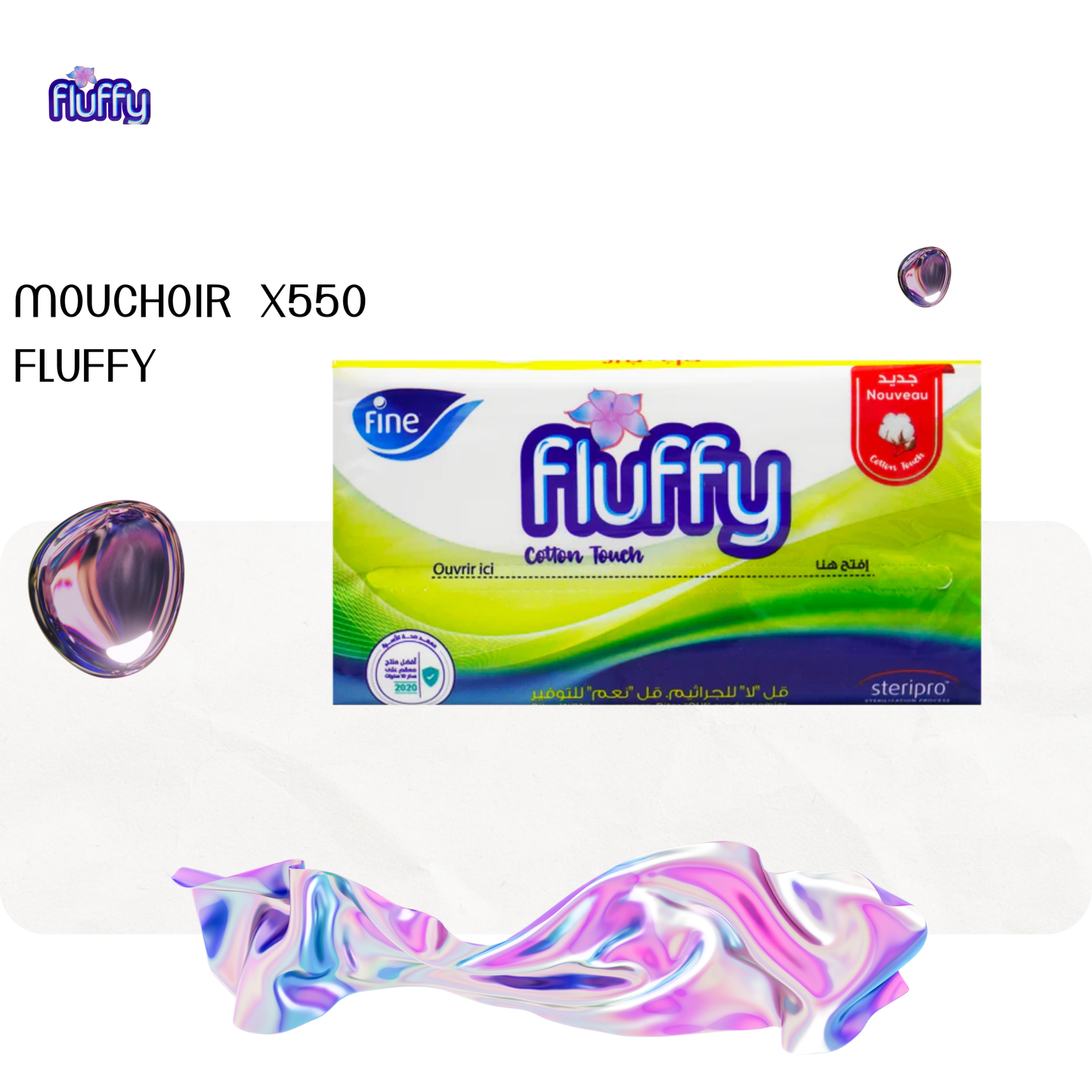 Mouchoir x550 fluffy