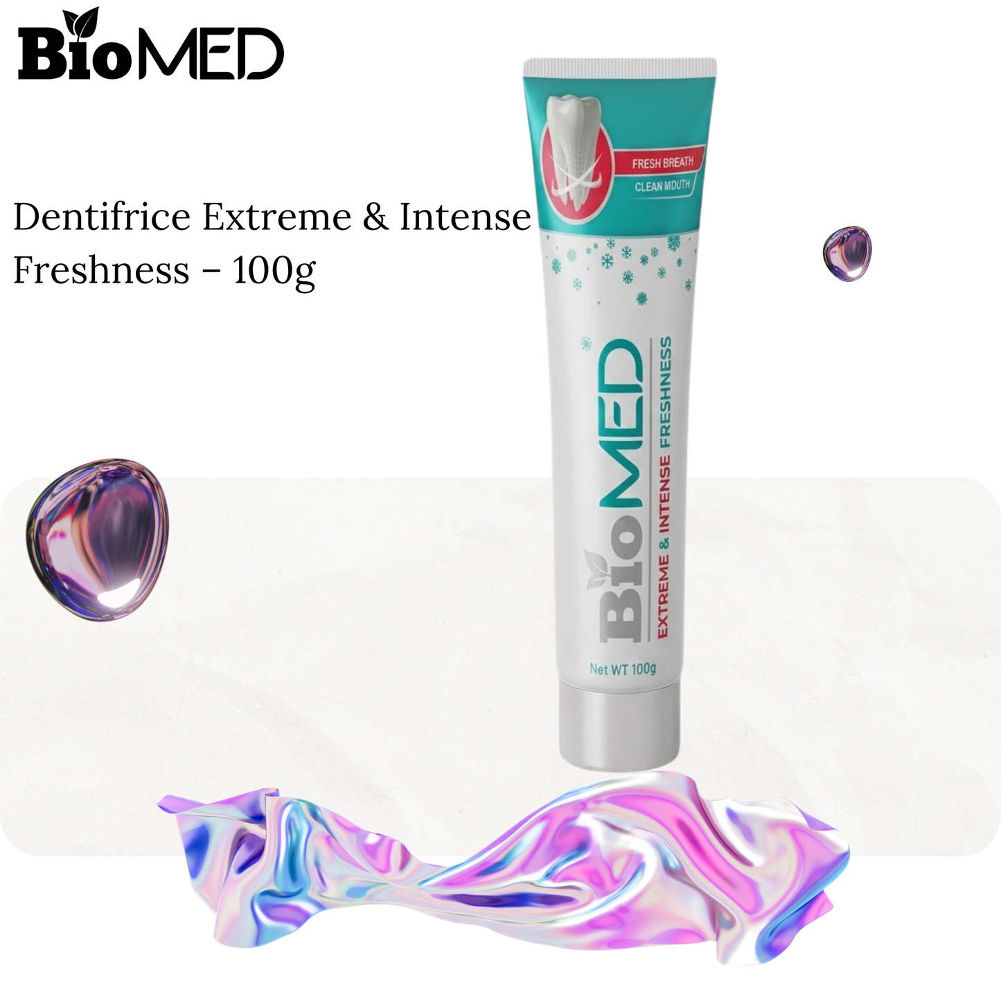 BIOMED – Dentifrice Extreme & Intense Freshness – 100g
