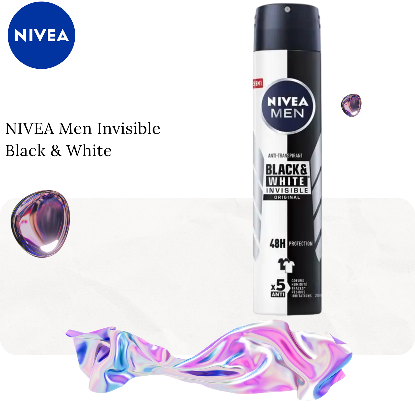 NIVEA Men Invisible Black & White