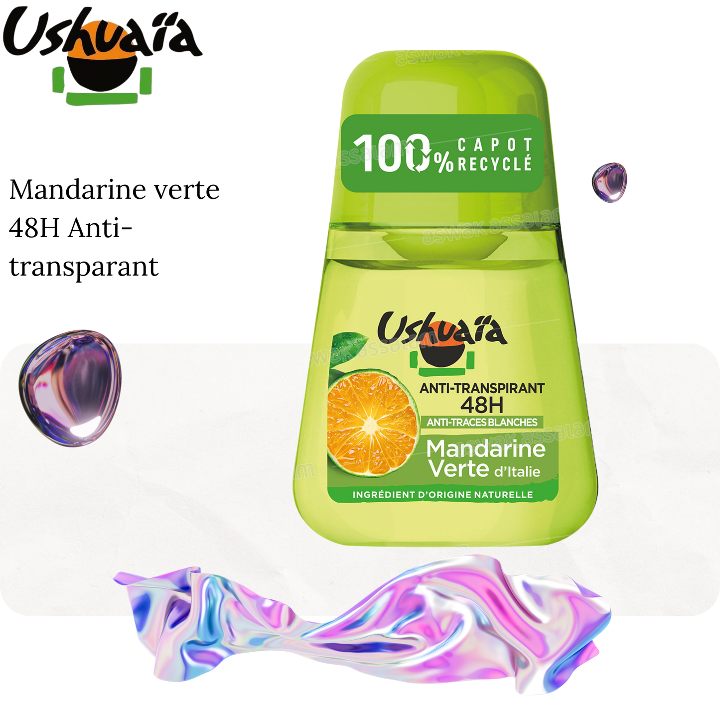 Mandarine verte 48H Anti-transparant - Ushuaia