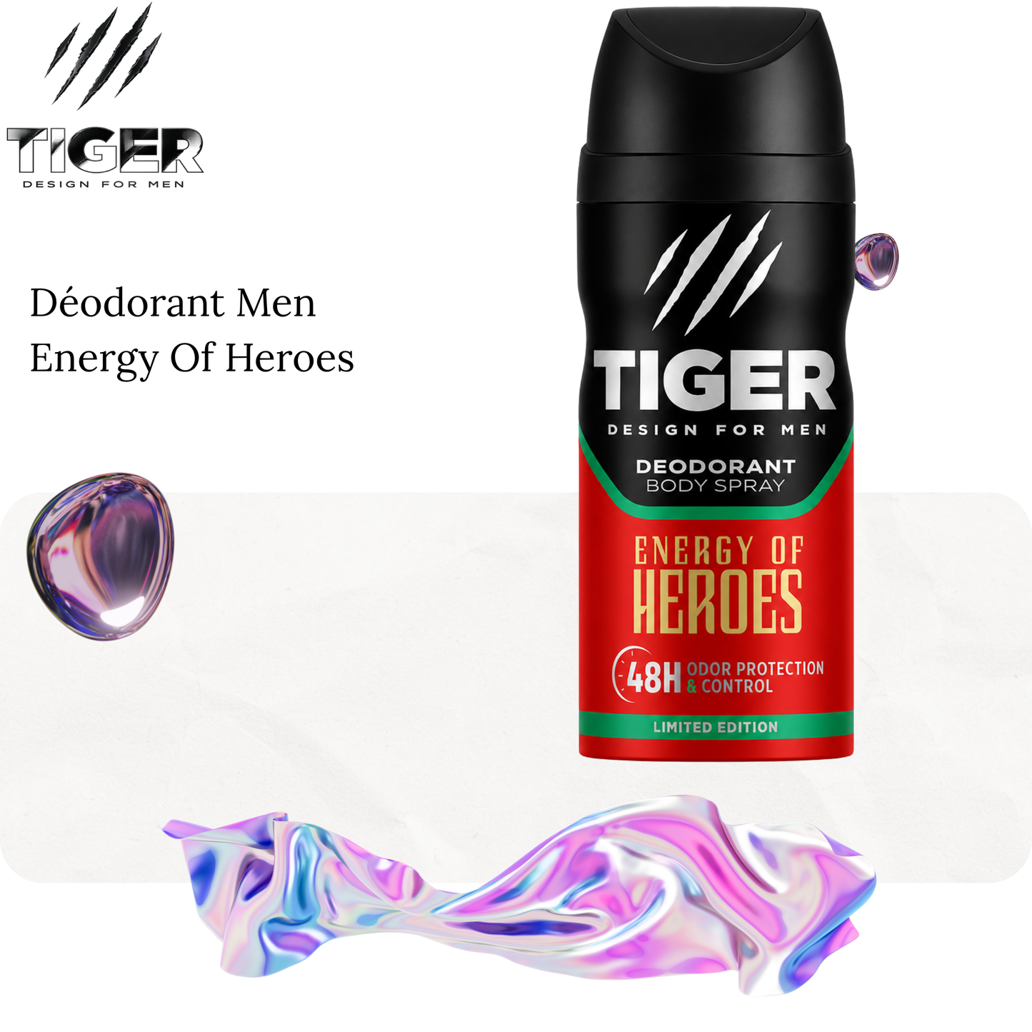 Déodorant Men Energy Of Heroes - TIGER