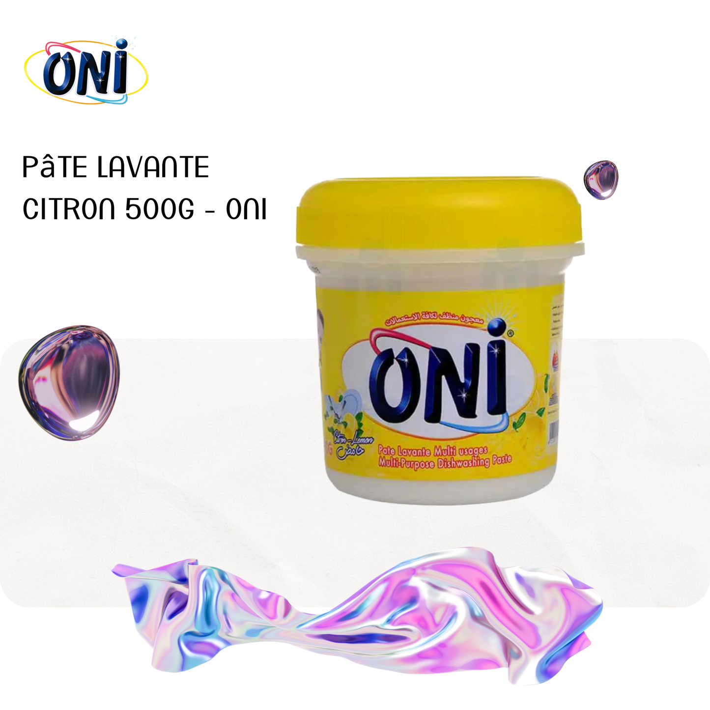 Pâte lavante citron 500g - ONI