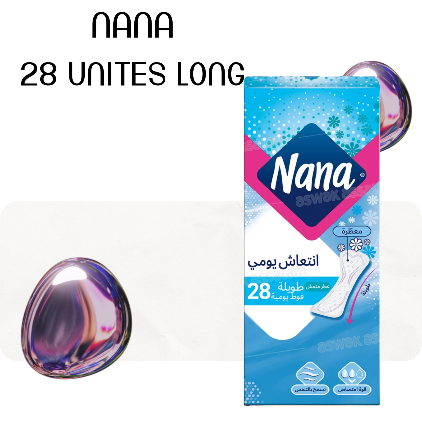 PROTECTION HYGIENIQUE 28 UNITES LONG NANA