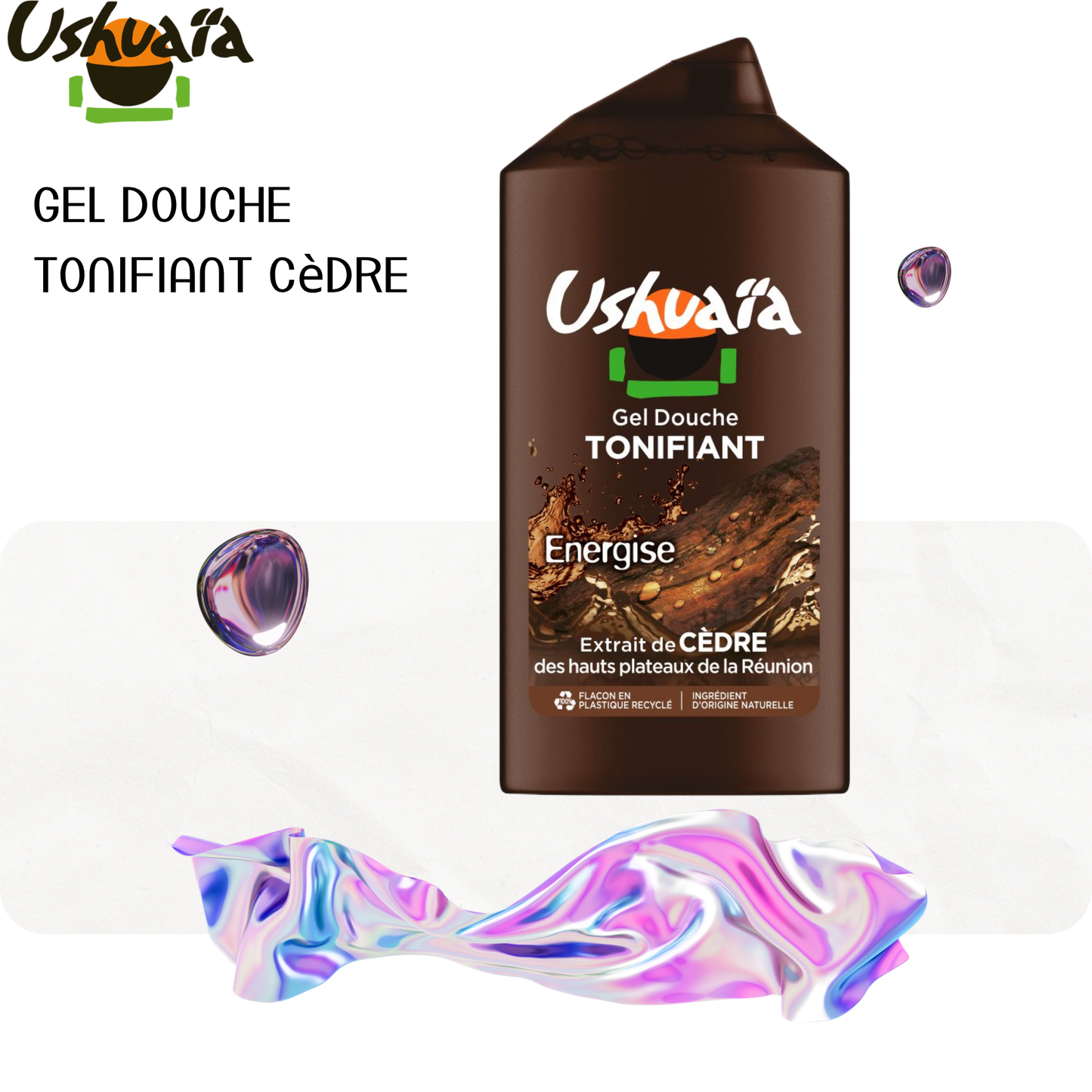 Gel Douche Tonifiant Cèdre - Ushuaia