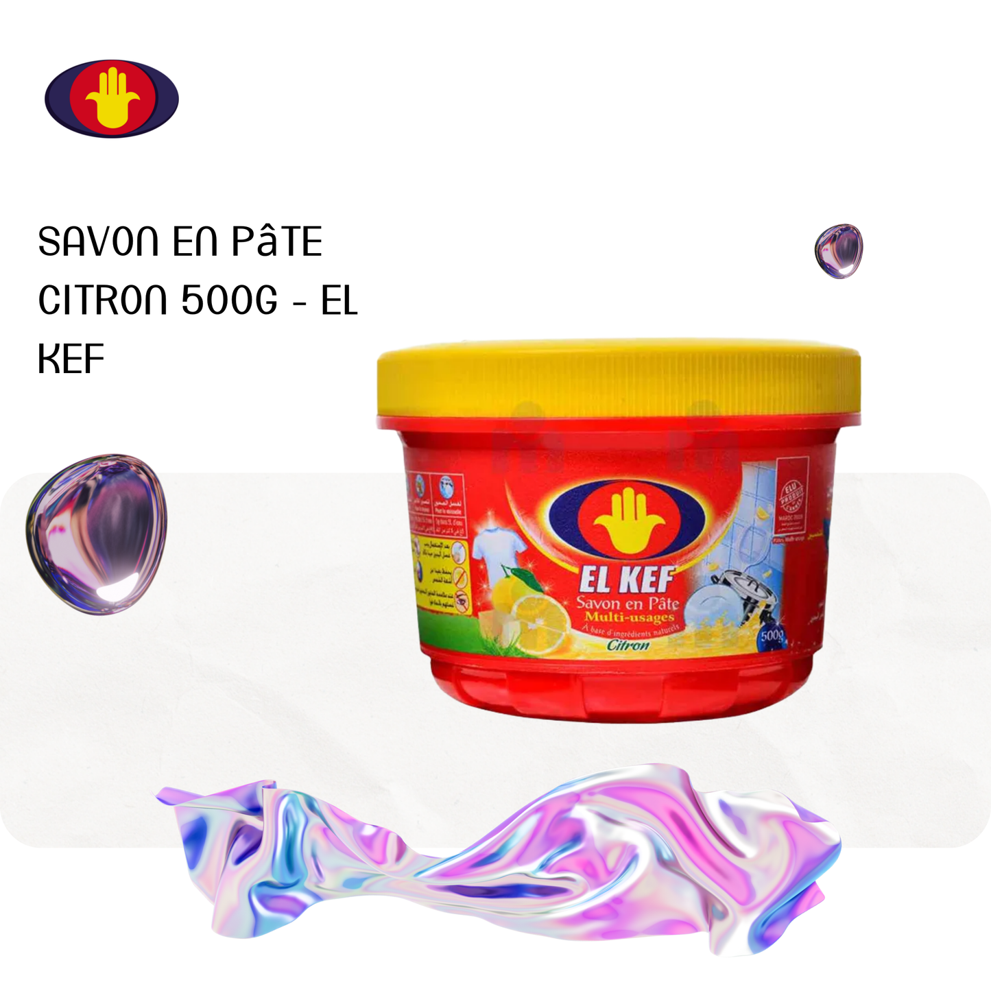 Savon en pâte citron 500g - EL KEF