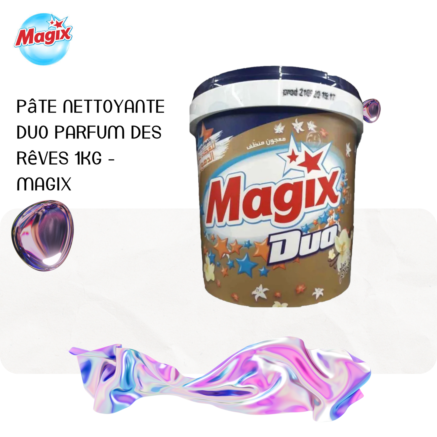 Pâte nettoyante Duo parfum des rêves 1Kg - MAGIX