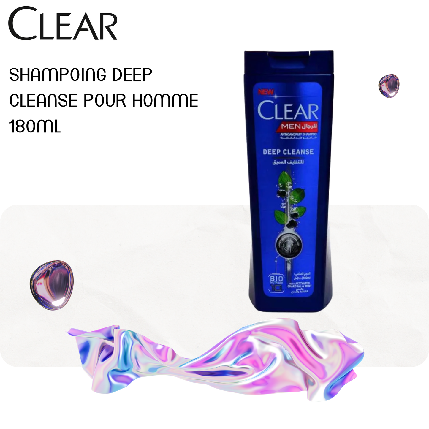 Shampoing deep cleanse pour homme 180ml - CLEAR