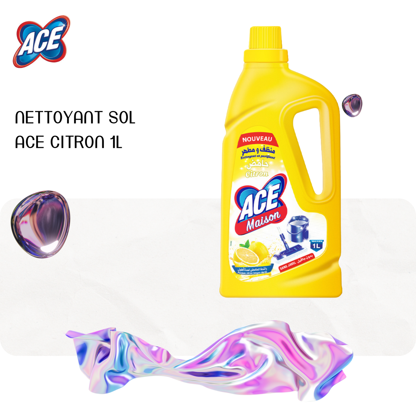 Nettoyant sol ACE CITRON 1L