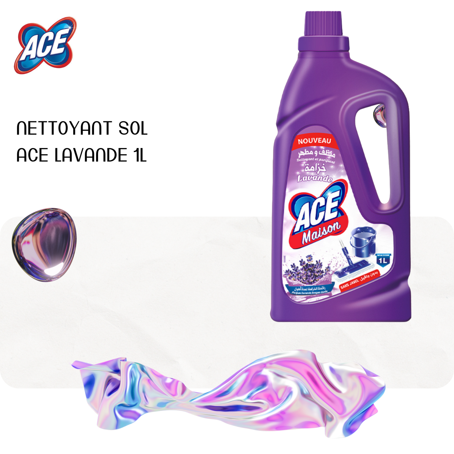 Nettoyant sol ACE LAVANDE 1L