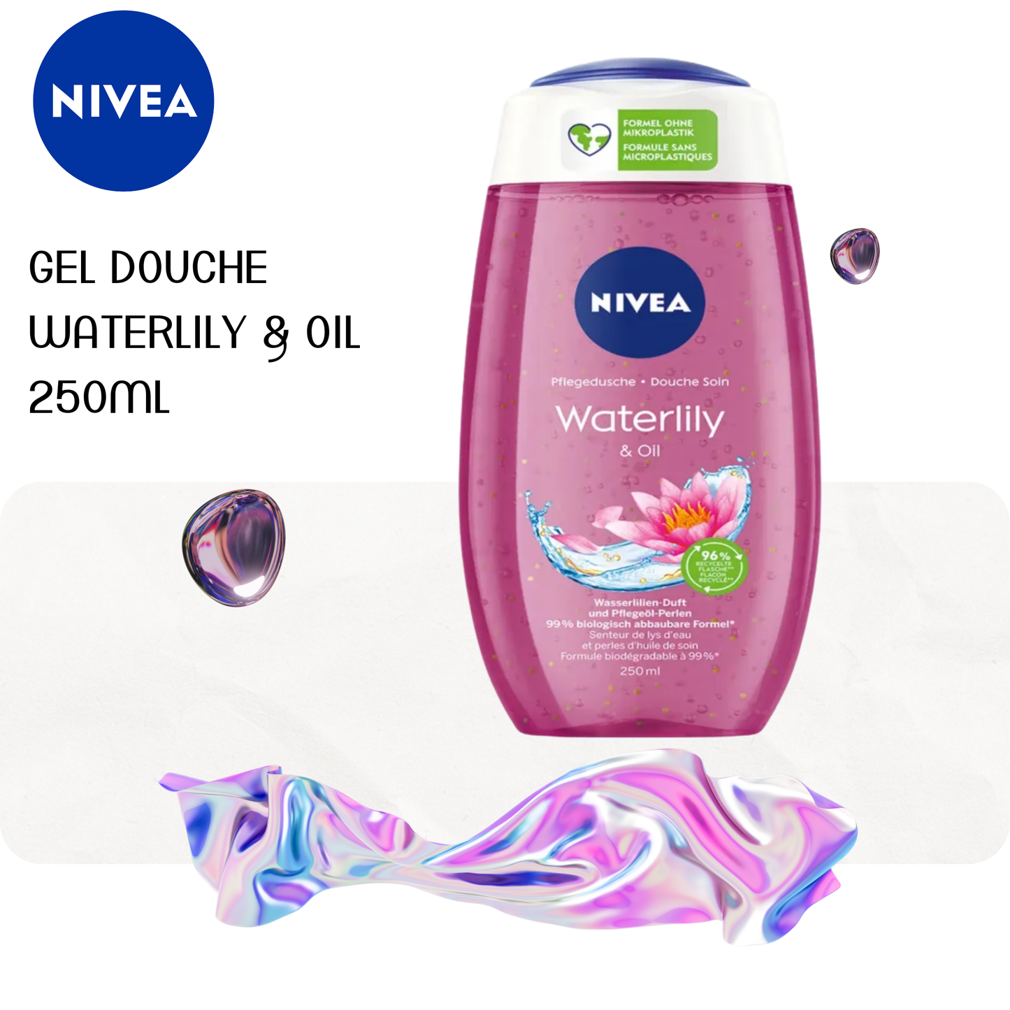 Gel douche Waterlily & Oil 250ml - NIVEA