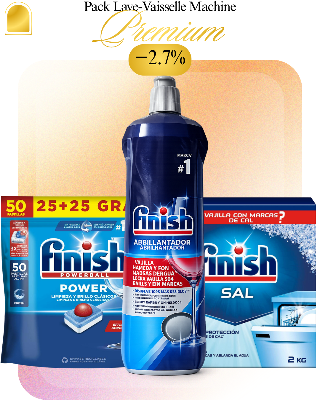 Pack Lave-Vaisselle Machine — Finish