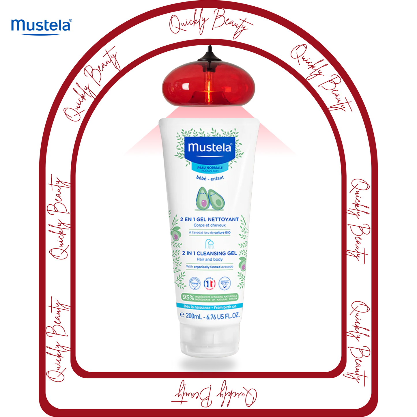 Mustela Gel Nettoyant 2 en 1 à l'avocat BIO 200ml
