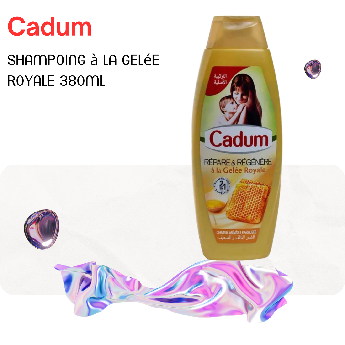 Shampoing à la gelée royale 380ml - CADUM