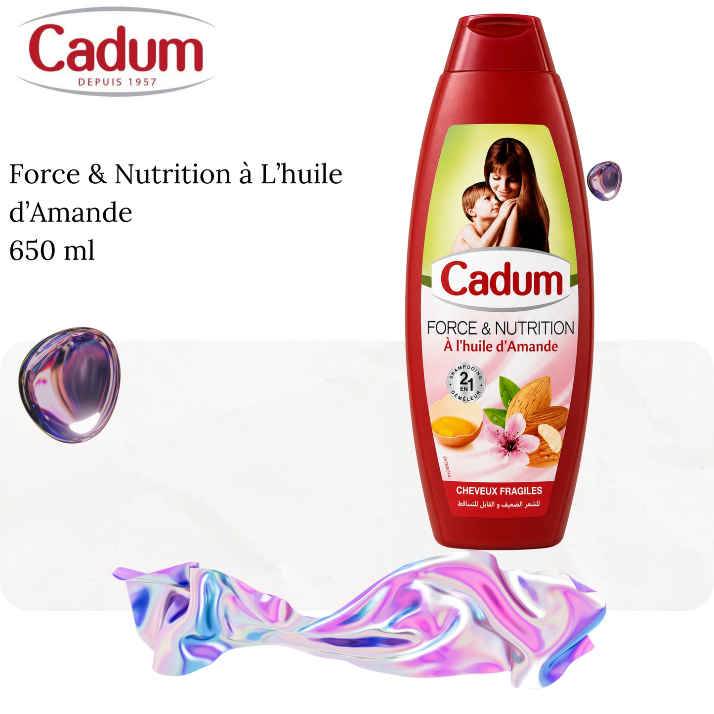 Force & Nutrition à L’huile d’Amande 650 ml - Cadum