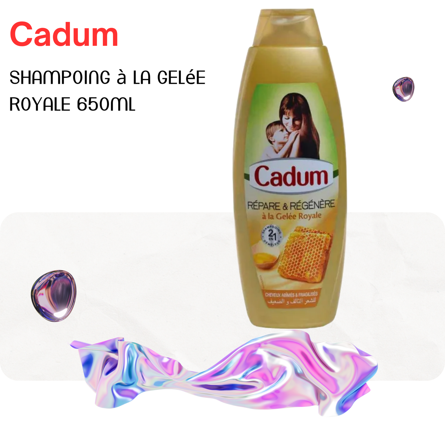 Shampoing à la gelée royale 650ml - CADUM