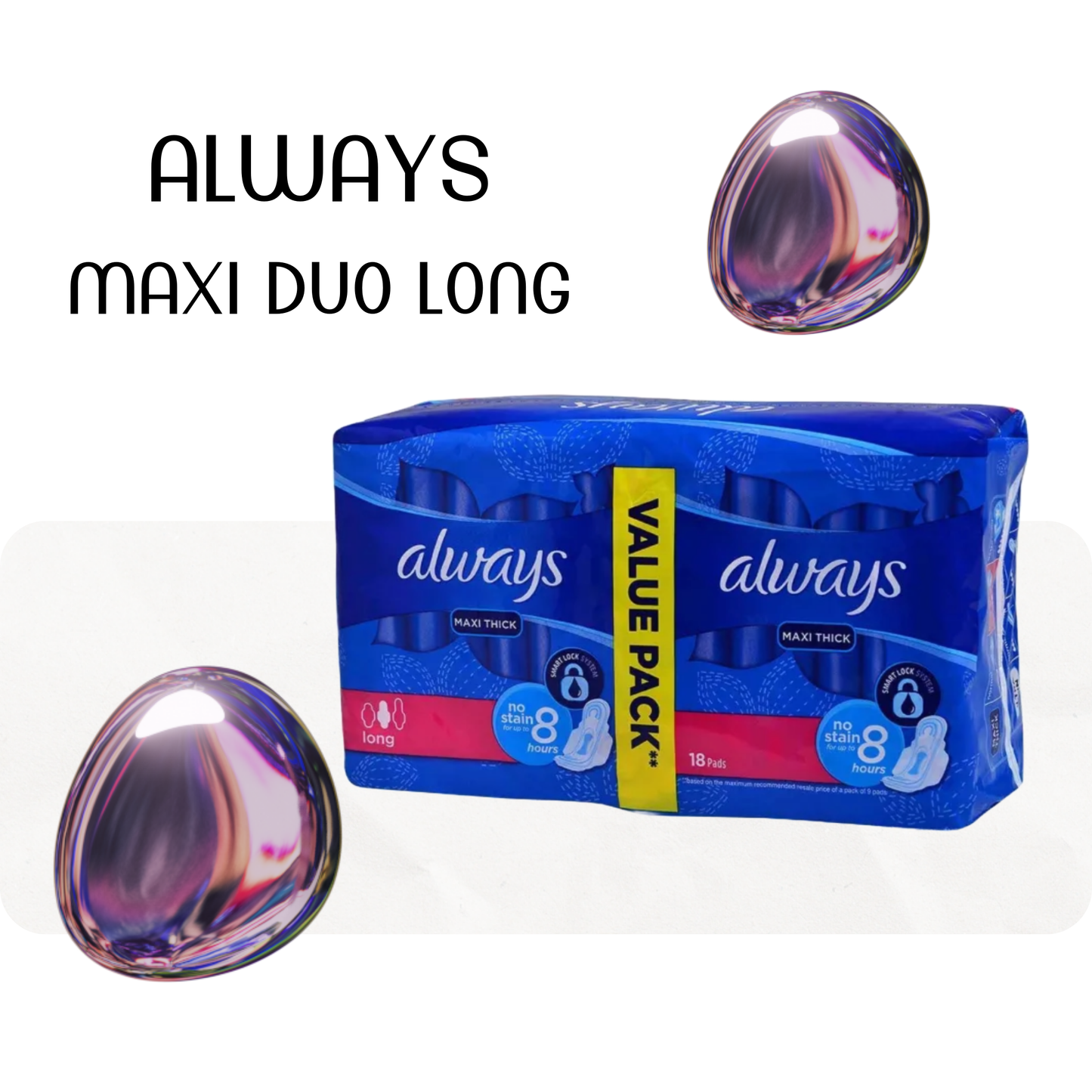Serviettes hygiéniques Maxi Duo long - ALWAYS