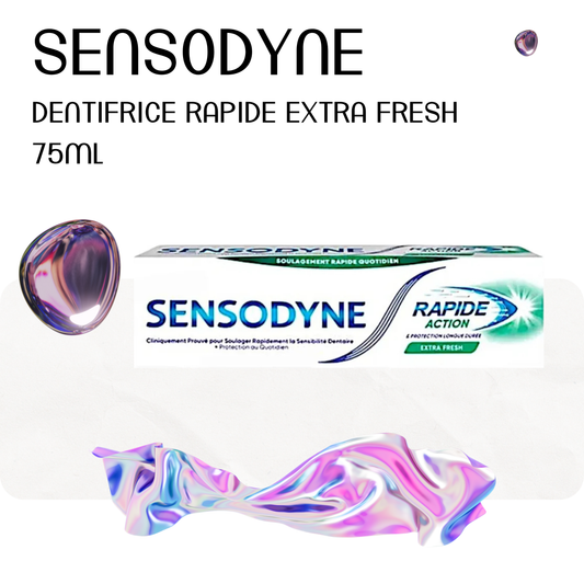 Dentifrice rapide extra fresh 75ml - SENSODYNE