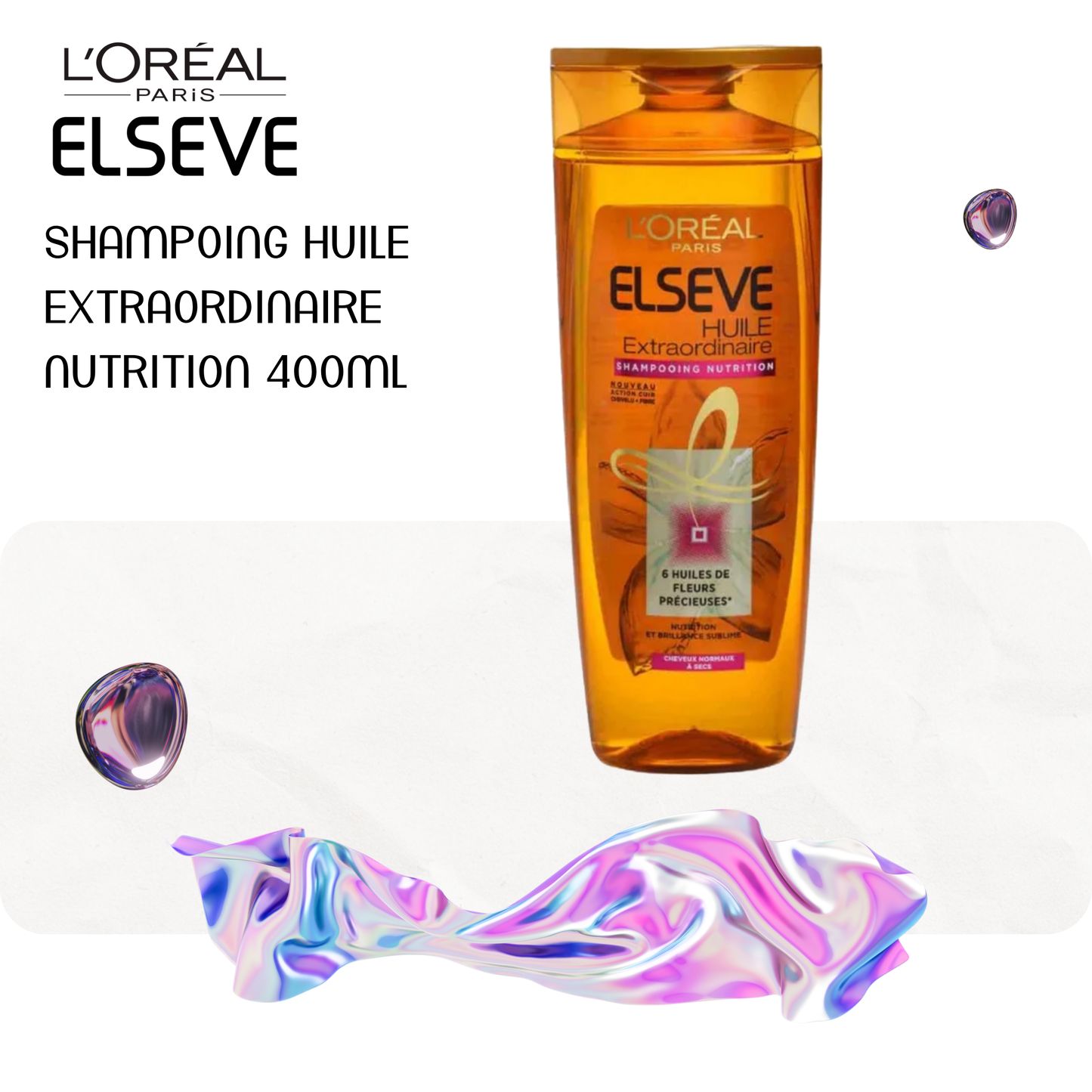 Shampoing huile extraordinaire nutrition 400ml - ELSEVE