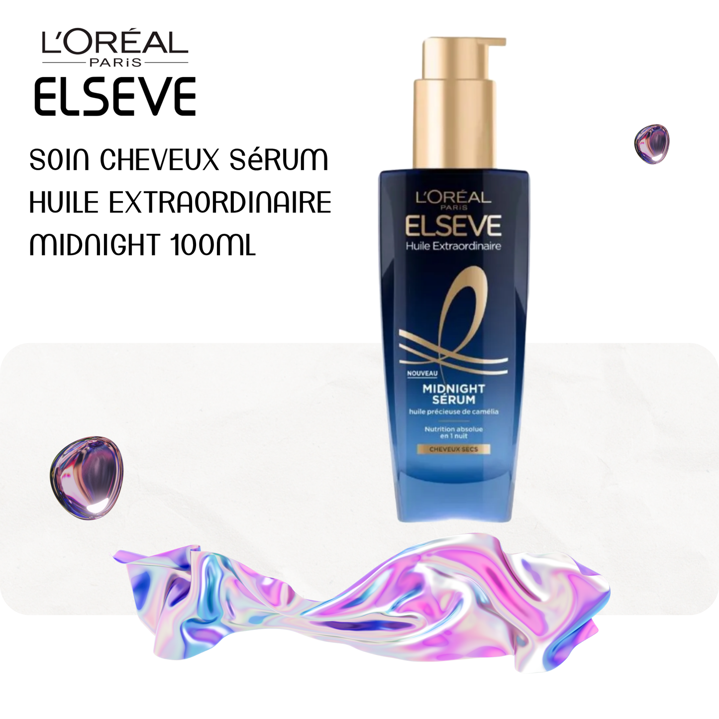 Soin Cheveux Sérum Huile Extraordinaire Midnight 100ml - ELSEVE