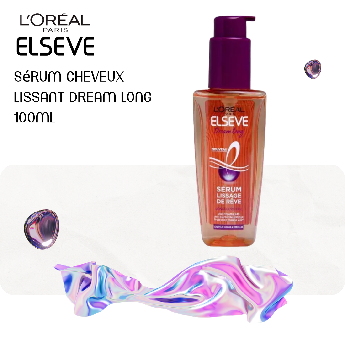 Sérum cheveux lissant Dream long 100ml - ELSEVE