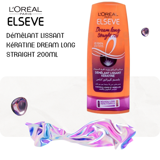 Démêlant lissant kératine Dream Long Straight 200ml - ELSEVE