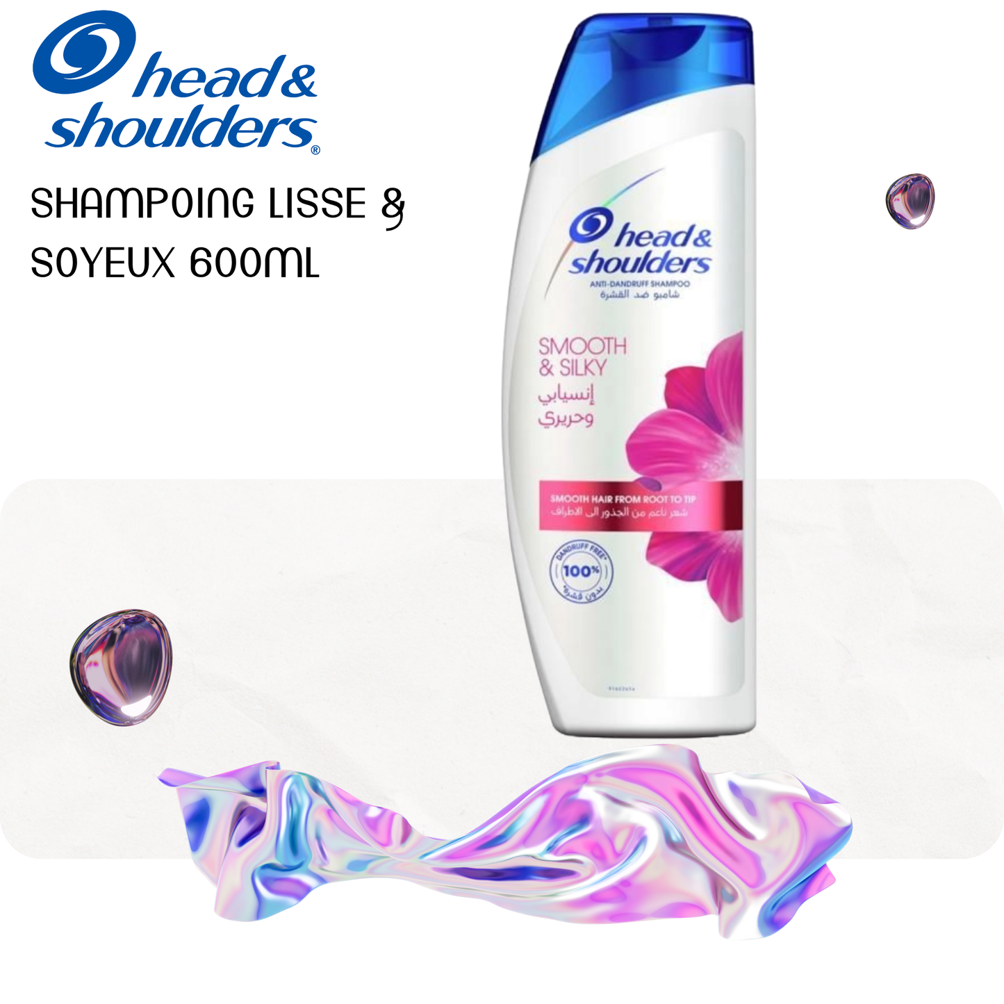 Shampoing Lisse & Soyeux 600ml - HEAD & SHOULDERS