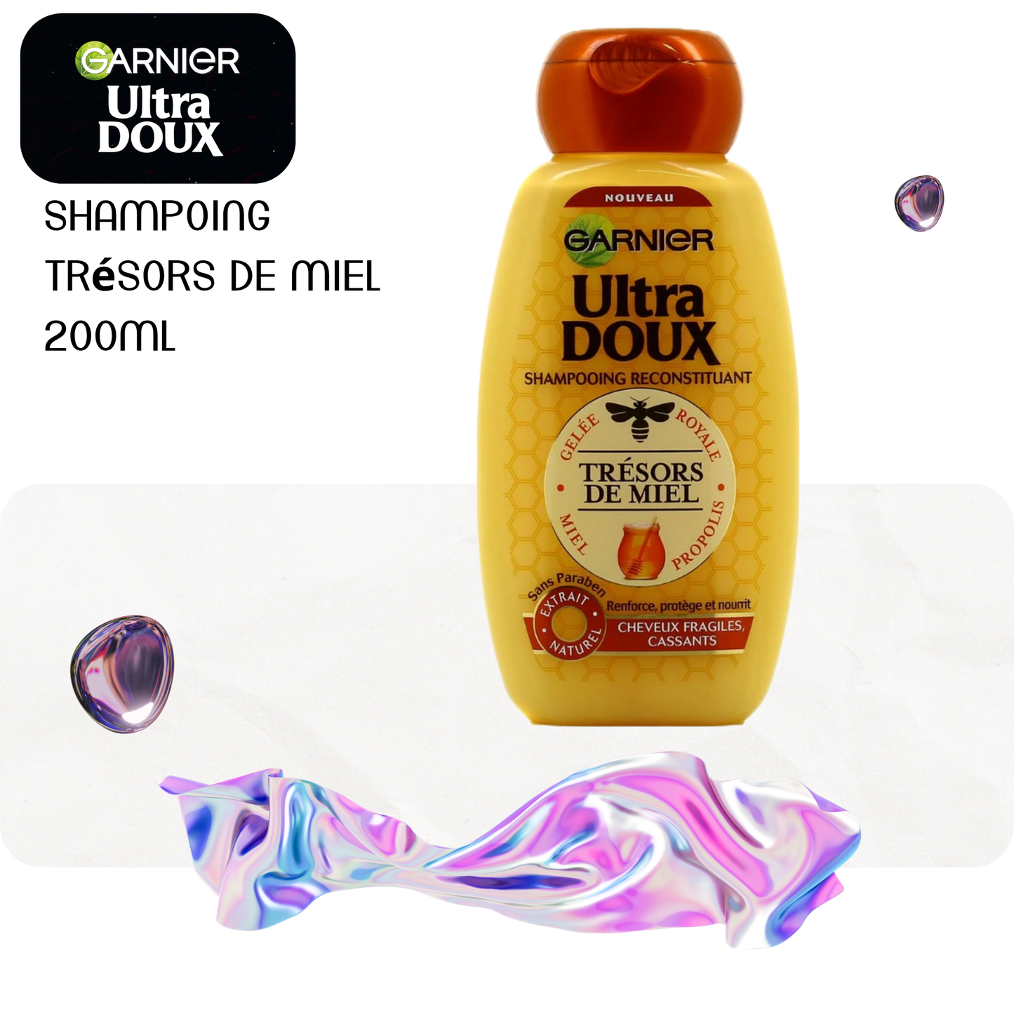 Shampoing trésors de miel 200ml - ULTRAS DOUX