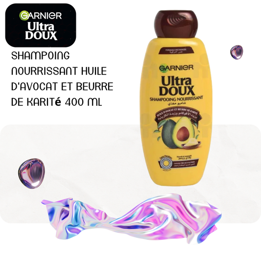 Shampoing nourrissant huile d'avocat et beurre de karité 400 ml - ULTRA DOUX