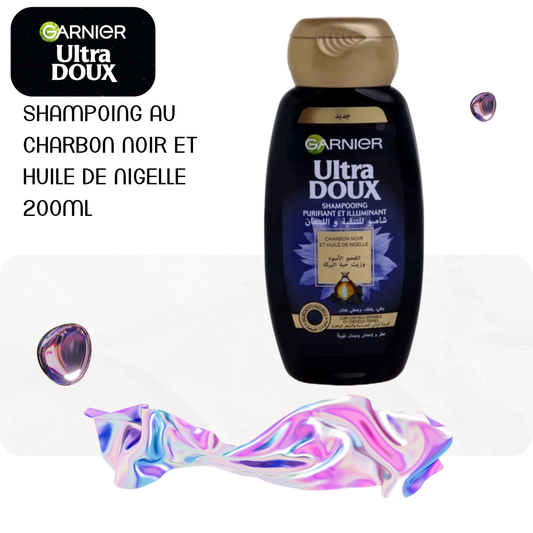Shampoing au charbon noir et huile de nigelle 200ml - ULTRA DOUX