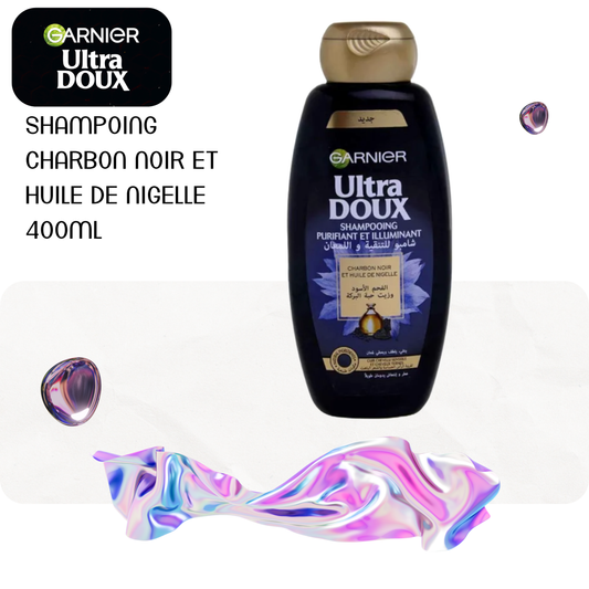 Shampoing charbon noir et huile de nigelle 400ml - ULTRA DOUX